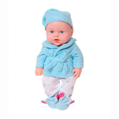 Пупсы - Пупс Limo Toy в голубом халате (252-A/1)