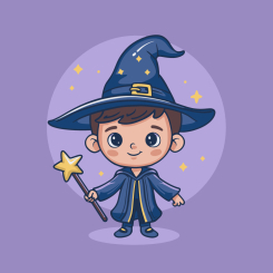 Товары для рисования - Картина по номерам Art Craft Мальчик с магическими мечтами 30 х 30 см (15652-AC)