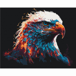 Товары для рисования - Картина по номерам Brushme Пламенный орел (BS53695)