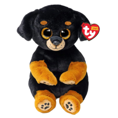 М'які тварини - М'яка іграшка TY Beanie bellies Пес Rottweiler 25 см (41290)