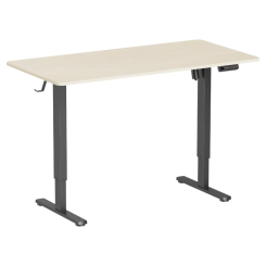 Мебель для геймеров - Компьютерный стол OfficePro с электрорегулировкой высоты Light Wood/Black (ODE1470LWB)