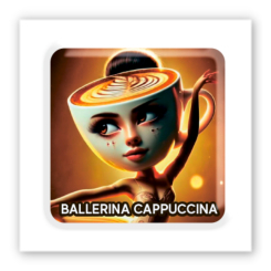 Набори для творчості - 3D-стікер Tattooshka Ballerina Cappuccina (SX-304)