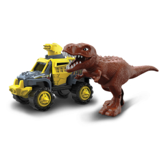 Автомодели - Игровой набор Road Rippers машинка и коричневый тираннозавр (20072)
