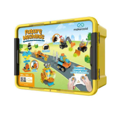 Конструктори з унікальними деталями - Конструктор Makerzoid Big Bloks Механік майбутнього 140 елементів (MKZ-OBK-EC)