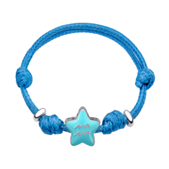 Ювелирные украшения - Браслет на шнурке UMa&UMi Zodiac Водолей с талисманом (2210000006720)