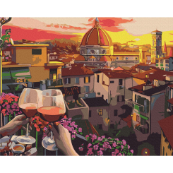 Товари для малювання - Картина за номерами Brushme Затишний вечір з вином (BS51583) Товари для малювання - Картина за номерами Brushme Затишний вечір з вином (BS51583)