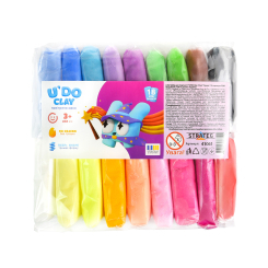 Наборы для лепки - Масса для лепки Strateg U DO Clay 18 шт (4823113886790)