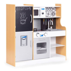 Дитячі кухні та побутова техніка - Ігровий набір Ecotoys Mood Дерев'яна кухня (TL053001)