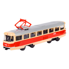 Транспорт і спецтехніка - Автомодель Автопром Трамвай червоний (6411ABD/2)