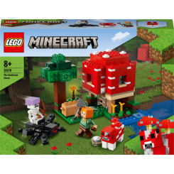 Конструкторы LEGO - Конструктор LEGO Minecraft Грибной дом (21179)
