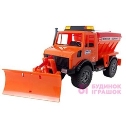 Транспорт і спецтехніка - Іграшка снігоприбиральний автомобіль MB Unimog Bruder (02572)
