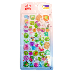 Наборы для творчества - Набор 3D-наклеек Tiki Wiki Crystal Тики котики в саду (25ESE009-10)