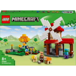 Конструктори LEGO - Конструктор LEGO Minecraft Ферма з вітряком (21262)