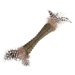 Игрушки для котов - Игрушка для кошек GiGwi Johnny stick Спрессованная кошачья мята с перьями (75335)