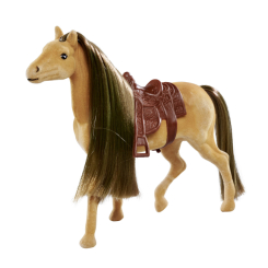 Фигурки животных - Игровая фигурка Большая лошадь с расческой светло-коричневая (4322621/3)