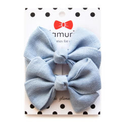 Біжутерія та аксесуари - Бантики Glamurino Classic M блакитні 2 шт (2022.7)