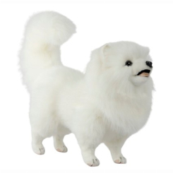 М'які тварини - Мʼяка іграшка Hansa Померанський шпіц білий 49 см (4806021973240)