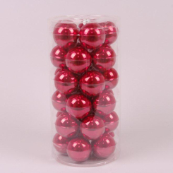 Аксесуари для свят - Кульки скляні Flora D-5,7 см. 30 шт(44576) (MR35713)
