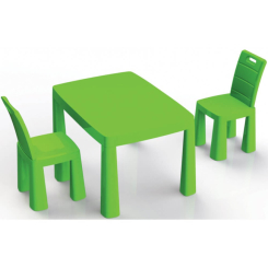 Детская мебель - Набор мебели Doloni пластиковый стол и два стула (04680/2)