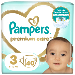 Товары по уходу - Подгузники Pampers Premium care Midi 6-10 кг 40 шт (8001090379337)