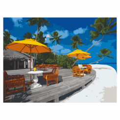 Товари для малювання - Картина за номерами Art Craft Перловий пляж Бора-Бора 40х50 см (10561-AC)