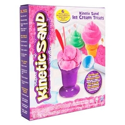 Набори для ліплення - Набір для дитячої творчості Wacky-Tivities KINETIC SAND ICE CREAM Пісок для дитячої творчості (71417-1)