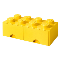Бокси для іграшок - Висувний ящик для зберігання LEGO Lifestyle Цеглинка 8 жовтий (40061732)