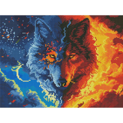 Товары для рисования - Алмазная мозаика Brushme Волк (RDBS7026) Товары для рисования - Алмазная мозаика Brushme Волк (RDBS7026)