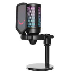 Мікрофони - Мікрофон конденсаторний Fifine AmpliGame RGB Black (A6) Мікрофони - Мікрофон конденсаторний Fifine AmpliGame RGB Black (A6)