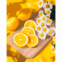 Товари для малювання - Картина за номерами Brushme Соковитий лимон 40х50 см (BS54311)