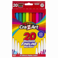 Канцтовари - Набір маркерів Cra-Z-Art Тонкі кінчики 20 шт (01308CRA)