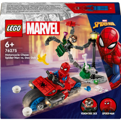 Конструкторы LEGO - Конструктор LEGO Marvel Погоня на мотоциклах Человек-Паук vs Доктор Осьминог (76275)