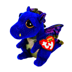 Мягкие животные - Мягкая игрушка TY Beanie Boo's Дракон Saffire 25 см (37260)
