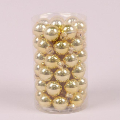 Аксесуари для свят - Кульки скляні Flora D-2,5 см. 48 шт(44531) (MR35665)