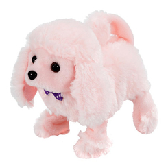 Интерактивные мягкие животные - Интерактивная игрушка Addo Pitter patter pets Игривый щенок Пудель розовый (315-11131-B/2)