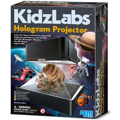 Наукові ігри, фокуси та досліди - Набір 4M KidzLabs Голографічний проектор своїми руками (00-03394)