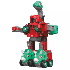 Конструктори з унікальними деталями - Конструктор Otamanko Машинка-трансформер Динозавр 5 в 1 червоний/блакитний (5320311)