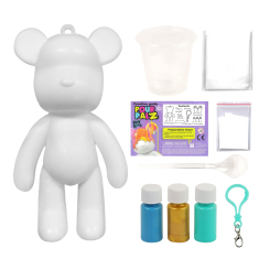 Набори для творчості - Набір для творчості Pour Palz Флюїд Арт Брелок Ведмедик блакитний (GS-G08162/1)