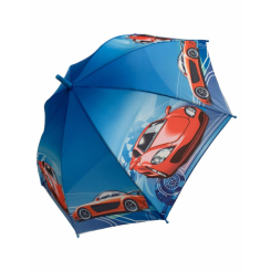 Парасольки і дощовики - Дитяча парасолька-тростина "Гонки" від FLAGMAN Різнокольорова fl146-6