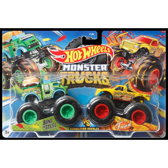 Автомоделі - Набір машинок Hot Wheels Monster Trucks Buns of steel vs Fried (FYJ64/HLT64) Автомоделі - Набір машинок Hot Wheels Monster Trucks Buns of steel vs Fried (FYJ64/HLT64)