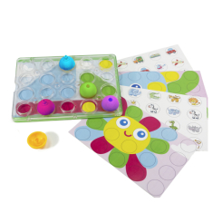 Обучающие игрушки - Развивающая игрушка Lalaboom Обучающая доска с карточками (BL710)