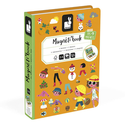 Интерактивные обучающие игрушки - Магнитная книга Janod 4 сезона (J02721)
