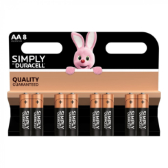 Акумулятори і батарейки - Батарейки лужні Duracell Simply AA LR6 8шт (5000394002272)