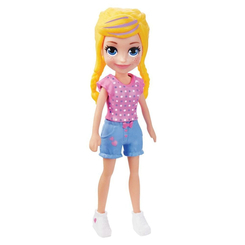 Ляльки - Лялька Polly Pocket Блондинка в рожевому топі (FWY19/GDK97)