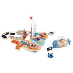 Фігурки тварин - Ігровий набір Hape Рятувальний катамаран (E3427)