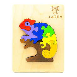 Розвивальні іграшки - Пазл-вкладиш Tatev Хамелеон (0102) (4820230000000)