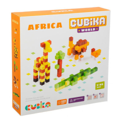Блокові конструктори - Дерев'яний конструктор Cubika World Африка 200 елементів (15306) (4823056515306)