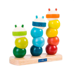 Розвивальні іграшки - Пірамідка Guidecraft Manipulatives Гусениці (G6731)