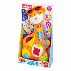Развивающие игрушки - Музыкальная игрушка WinFun Гитара Кот (180601-NL)