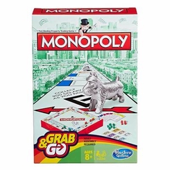 Настольные игры - Настольная игра Hasbro Games Grab and Go Монополия на английском (B1002)